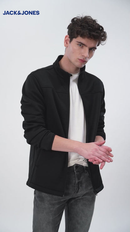 Jack&Jones Bonded Fleece Jacket - Black
