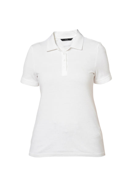 Vero Moda Jacquard Polo - White