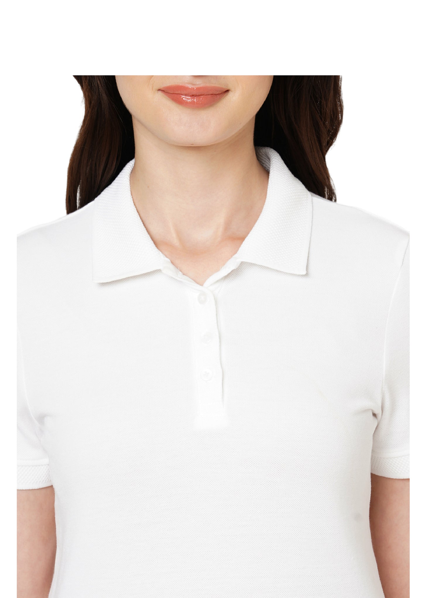 Vero Moda Jacquard Polo - White