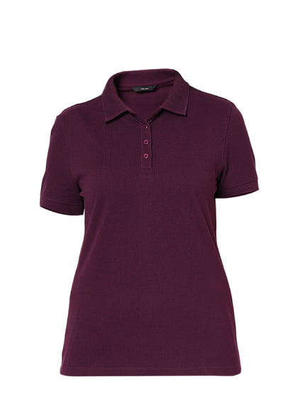 Vero Moda Jacquard Polo - Wine