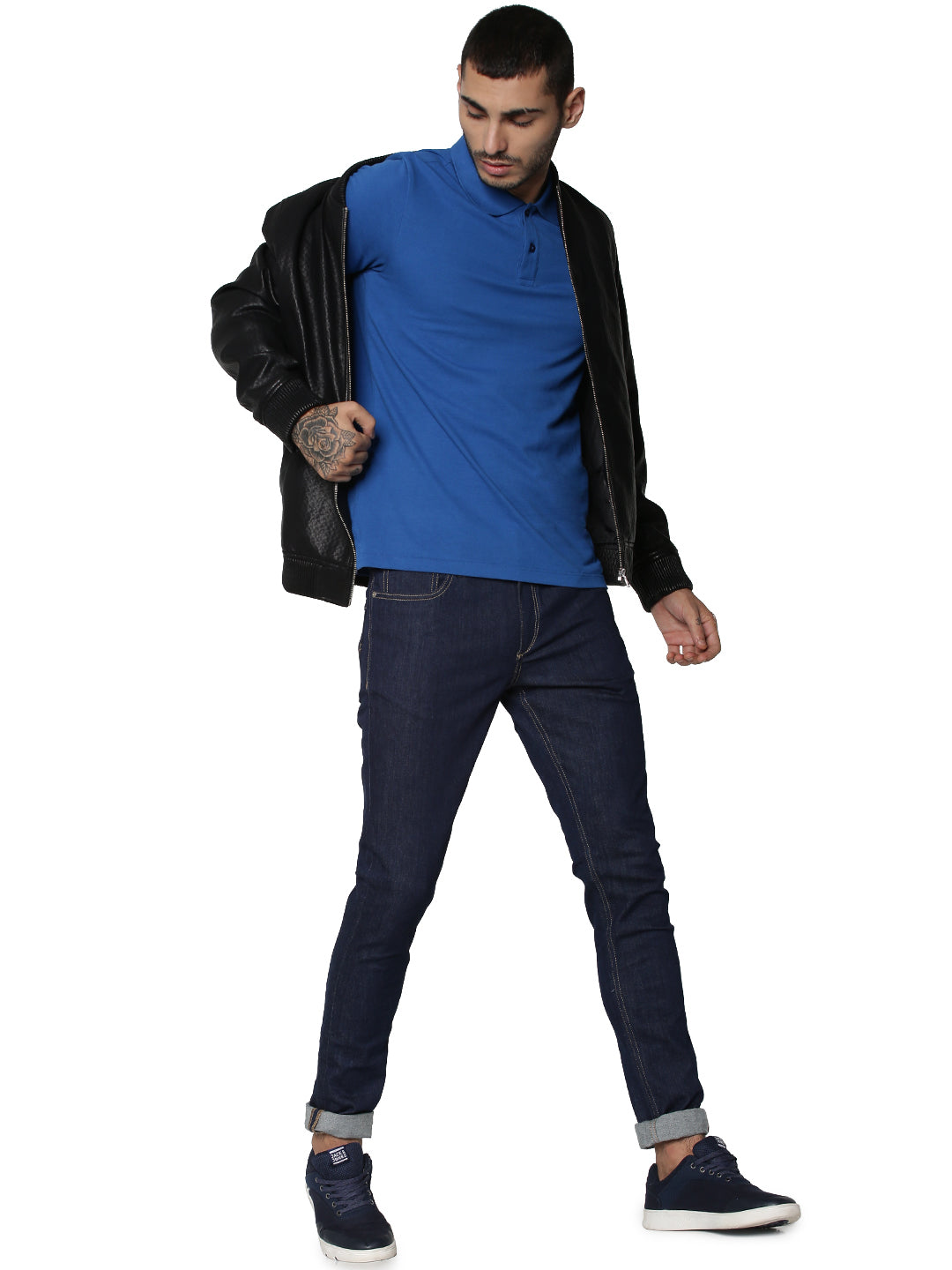 Jack&Jones Solid/Plain Polo - Electric Blue