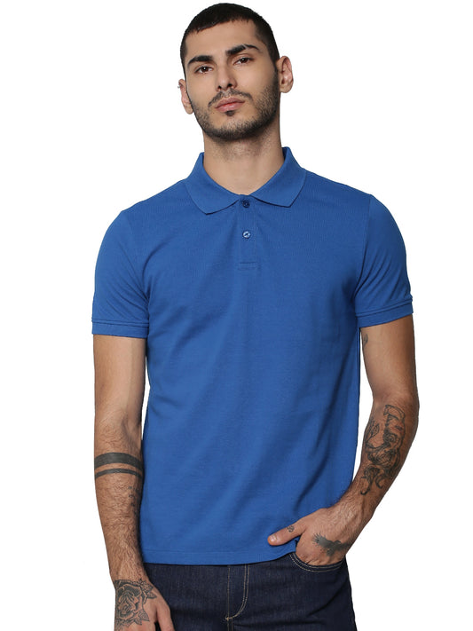 Jack&Jones Solid/Plain Polo - Electric Blue
