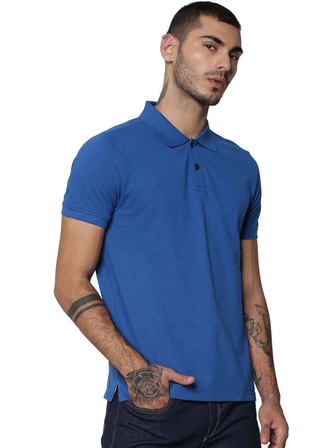 Jack&Jones Solid/Plain Polo - Electric Blue