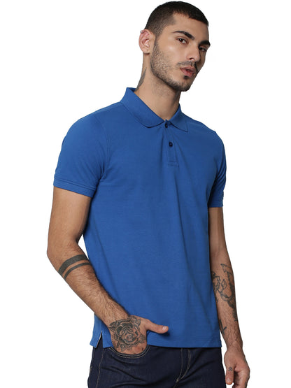 Jack&Jones Solid/Plain Polo - Electric Blue