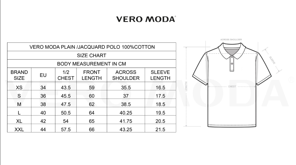 Vero Moda Jacquard Polo - White